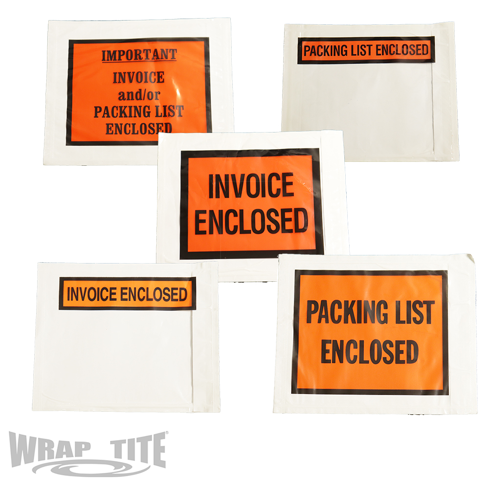 Printed Packing List Envelopes